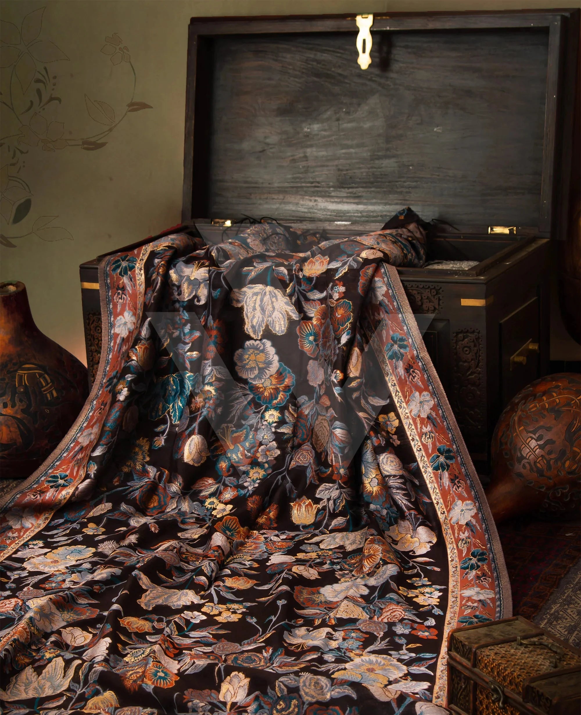 Black Embroidered Kashmir collection