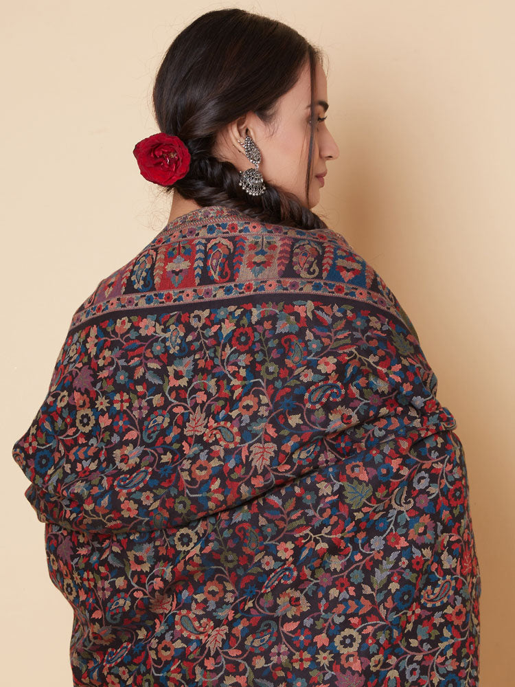 Kani Weave Wool Shawl-Traditional