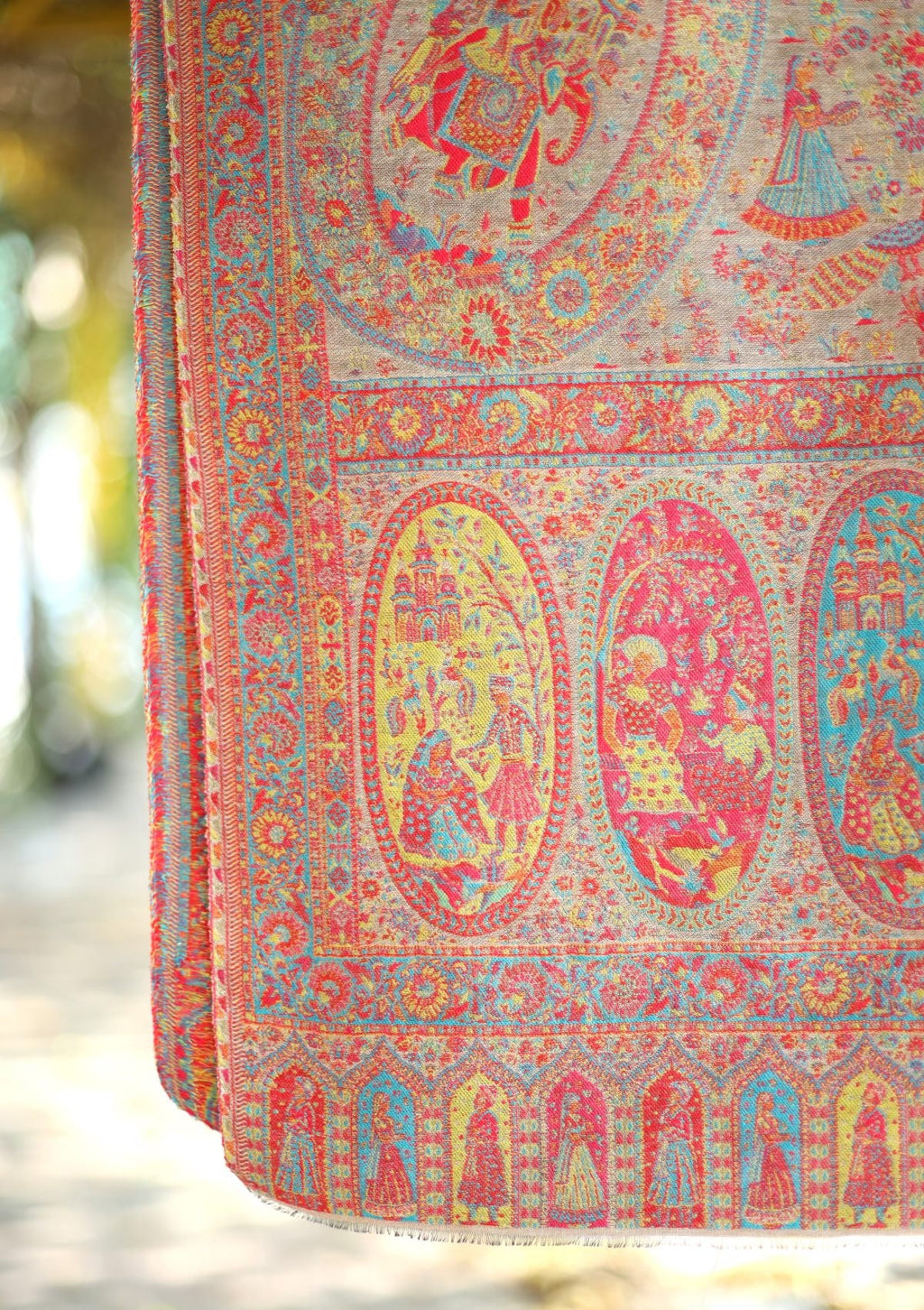 Kani work  Pashmina Shawl