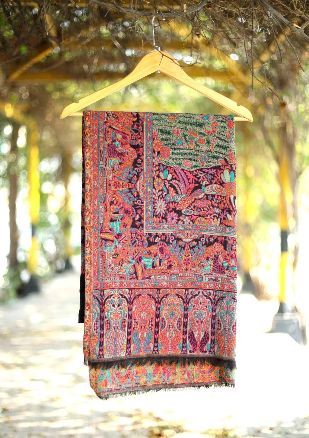 Multi coloured Kaani work- Kashmir collection