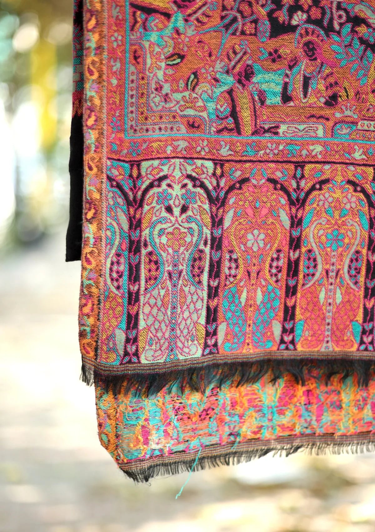 Multi coloured Kaani work- Kashmir collection